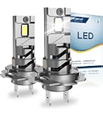 Sinoparcel 2024 Améliorée H7 LED Ampoule Ventilée de Phare, Lampe Anti