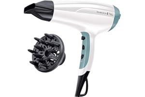 Remington Shine Therapy Hair Dryer (Ionic, 90% more Ions for Frizz Free Shine, Powerful, Fast Professional Drying, Diffuser, Concentrator, 3 Heat / 2 Speed Settings, Cool Shot, 2300W) D5216