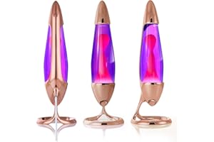 MATHMOS Neo Lava Lamp for Children and Adults in Copper - Violet/Pink