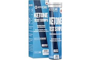 SEBA NUTRITION Keto CAN Ketone Test Strips, 100 Test Strips, Made in UK, Aluminium Tube, IVD Certified Lab Grade, Reagent Strips for Urinalysis
