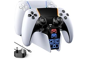 FENOLICAL PS5 Controller Charging Dock with 5V/3A AC Adapter