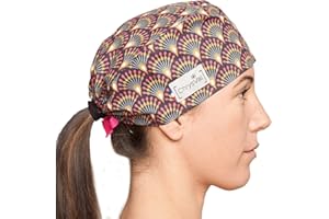 CHRYSVAL - Calot Court Zazu - Bonnet Chirurgical Ou Calot Cuisine Unisexe 100% Coton Oeko-Tex - Réglable Avec Attaches