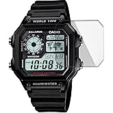 FCS Screen Guard for Casio Watch AE-1200WH-1AVDF (D097)...