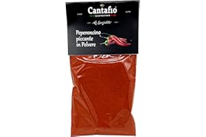 Cantafio Gourmet Peperoncino in polvere piccante in busta 100g | Spezie essiccate