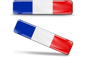 Biomar Labs® 2 x 3D Flexibles Autocollant Stickers National Drapeaux France Le Français France F 8