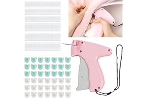 Youery Stitchy Quick Clothing Fixer, Schnelles Fixiergerät für Kleidung, Micro stitchy Pistole Gun mit 200 Bärenschnallen und 1100 Plastiknadeln, Mikro-Tagging-Stichwerkzeug für Kleidung