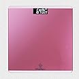 Toshionics Automatic Personal Glass Digital Weighing Smart Scale Intelligent Electronic Household Machine With LCD Display Accurate Body Fat Weight Measurement (Pink)