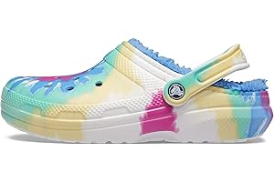 Crocs Zuecos clásicos con líneas de Tie Dye, Unisex Adulto