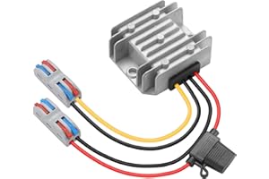 MZHOU DC 10V-22V Boost a 24V 3A 72W convertidor de Voltaje, DC/DC 12V a 24V3A regulador de Potencia con Fusible, IP68 Impermeable, DC Boost convertidor con terminales para automoción