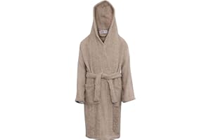 A2Z 4 Kids Terry Towel Beach Bathing Swimming Surfing Baby Pink Bathrobe 100% Cotton Robe Towelling Dressing Gown Soft Hooded Towelling Robe Girls Age 2-13 Years