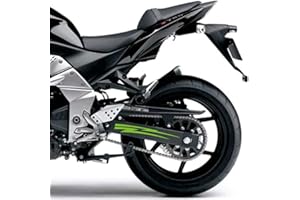 DualColorStampe Adesivi Compatibili con Kawasaki Z750 Forcellone stickers per moto paracatena Tribale (1 Pezzo) COD.M0266 (VERDE FLUO)