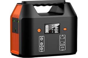 SinKeu Portable Power Station,27000mAh/99Wh Solar Generator with 230V/150W AC Outlet for Camping Emergency Outdoor Adventure Picnic Fishing Travel Party RV Trip(Solar Panel Not Included)