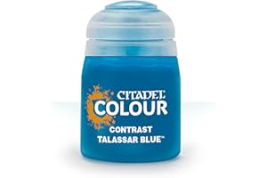 Games Workshop Citadel Pot de Peinture - Contrast Talassar Blue (18ml), Noir