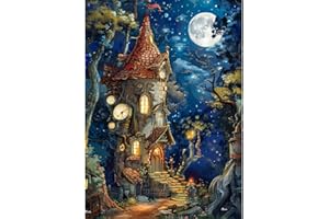 MOJIGE Jigsaw Puzzles for Adults 1000, Impossible Puzzle for Adults Educational Games Gifts. Challenging Puzzles, Puzzle Game for The Whole for Women, Gifts for Men, Theme:Ancient Castle