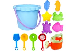 Chennyfun Strandspielzeug Set, 12 Stück Sandkasten Spielzeug Set mit Sand Förmchen, Eimer, Schaufeln, Gießkanne-Sandspielzeug Kinder für Kinder, Kleinkinder, Jungen und Mädchen