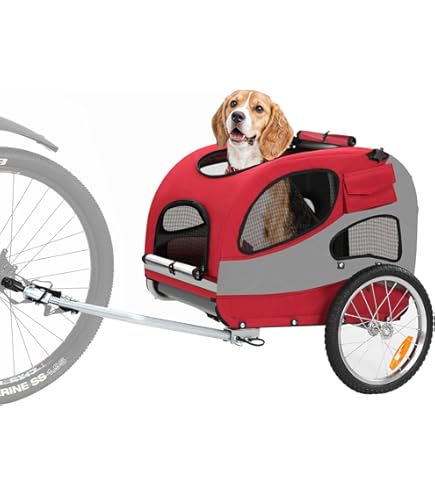 vidaXL Hondenfietstrailer oxford stof en ijzer groen