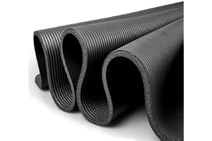 XXL, yogamatta, pilatesmatta, gymnastikmatta, fitnessmatta, fitnessmatta, bärrem med ftalatfri, SGS-testad av NBR 205 x 130 x