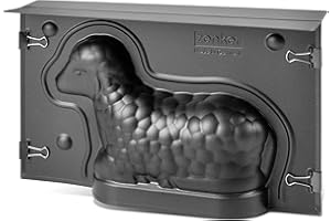 Zenker Lämmchenbackform zu Ostern – 700 ml Füllvolumen – 3D Kuchenform mit Antihaftbeschichtung und Lämmchen als Motiv zum backen – Leckere Deko als Osterlamm Backform