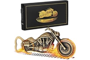 LOHAME Motorradöffner Vintage Motorrad Bier Flaschenöffner Einzigartiges Biergeschenk mit Geschenkbox Vatertagsgeschenk Motorrad Geschenke für Männer ihn Opa Papa Vater Freund Vatertag Oktoberfest