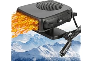 Showvigor 12V Car Heater, Car Heater Defroster With 2 in 1 Heating/Cooling, Anti-Fog Plug in Cigarette Lighter for Car Defroster Windshield Fast Defogge, Suitable for Cars and SUV