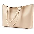 KALIDI Tote Bag Zipper Shoulder Bag Faux Leather Purses for Women Large Casual Handbag Work Dating College