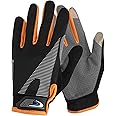 Summer Cooling Cycling Gloves Full Finger Touch Screen for Women Men Breathable Non-slip Motorcycle Mountain Bike Riding Gloves Road Bicycle BMX Lifting Fitness Climbing Workout Exercise Golf Gloves