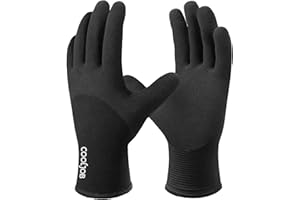 COOLJOB Arbeitshandschuhe Winter Thermo Kälteschutz Handschuhe Warme Winterhandschuhe Gartenhandschuhe, Thermofleece gefüttert, Größe 9/L, 1 Paar