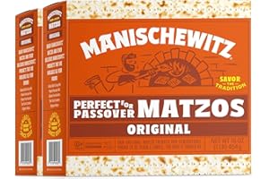 Manischewitz Matzos 454g (Pack of 2) | Plain Original Matzo, Kosher for Passover 2024, Just 2 Ingredients, Nothing Artificial