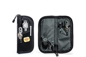 VIPERADE VE7 Tool Pouch, Tool Pocket Organizer for Men, Small EDC Pouch with 4 Pockets, Utility Long EDC Organizer Pouch with DIY Patches Area, Best Protection Bag for Your EDC Gears