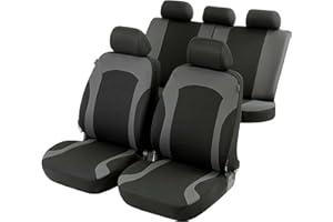 WALSER Housse de siège de voiture set complet Inde avec fermeture éclair, ZIPP-IT Premium 2 housses de siège avant, 1 housse de siège arrière