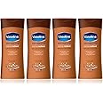 x4 Vaseline Intensive Care Cocoa Radiant with Pure Cocoa Butter Heals Dry Skin to Reveal its Natural Glow 200ml