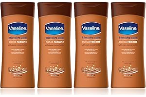 DANEW x4 Vaseline Intensive Care Cocoa Radiant with Pure Cocoa Butter Heals Dry Skin to Reveal its Natural Glow 200ml