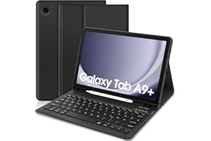 TENGWUDZ Samsung Tablet A9 Plus Tastatur, Galaxy Tab A9 Plus Hülle mit Tastatur, QWERTZ Deutsches Tastatur Hülle für Samsung Galaxy Tab A9+ / A9 Plus 11 Zoll 2023, Samsung Tablet A9 Plus Tastatur