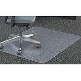 GIOVARA Clear Chair Mat for Low-Medium Pile Carpet Floors, 75x120cm (2.5'x4'), Rectangular, High Impact Strength, Non-Slip, N
