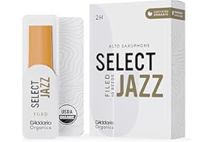 RICO D'Addario Organisch Select Jazz Filed Alto saksofon - Rury saksofonowe - Pierwsza i jedyna rura bio - 2 twarde, 5 opakowań