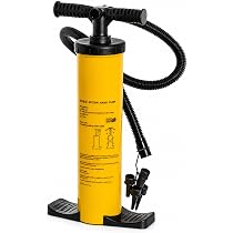 Navyline Doppel Hub Kolben Pumpe 2 x 2 Liter – Doppelhub Luftpumpe mit 4L Fördervolumen | Handpumpe für Schlauchboot, Luftmatratze, Pool & Wasserspielzeug