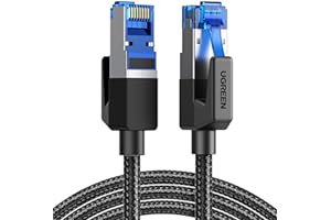 ‎UGREEN UGREEN Kabel Ethernet CAT 8 RJ45 w oplocie 40Gbps 2000MHz kompatybilny z Switch, Ps4, Ps5, Xbox One, routerem, Smart TV itp. (1M)