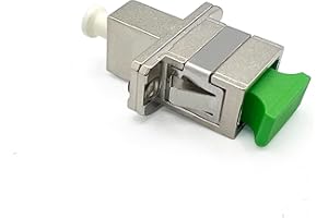 Elfcam® - Adattatore a fibra ottica Cavo monomodale Simplex LC/APC Femmina a SC/APC Femmina, Confezione da 1