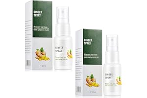 ZUYOKI Lot de 2 sprays anti-perte de cheveux au gingembre 20 ml