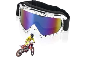 Profi motorcykelglasögon & skiglasögon med Anti-Fog, UV400-skydd, OTG – Vindtät, dammtät, ventilationssystem – För damer/herr