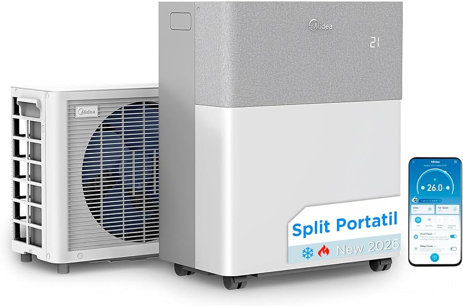 Midea Portasplit portátil 4 en 1, 3.000 frigorías