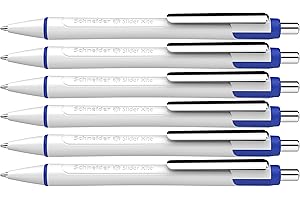 Schneider 133286 Slider Xite - Bolígrafo (tinta azul, grosor de trazo XB, mina indeleble, 6 unidades), color azul