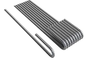 Vodaland Garden Pegs - 30cm (12 inch) Long J-Pin Anchors - Rust Proof Coated Steel Stakes for Securing Membrane, Tents, Gardens, and Trampolines (10 pack)