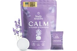 Body Restore Bath Bombs Aromatherapy Confezione da 15 - Regali di Natale per le donne, Regali di Natale, Regali di Compleanno per la Mamma, Regalo Elefante Bianco, Articoli Essenziali da Viaggio