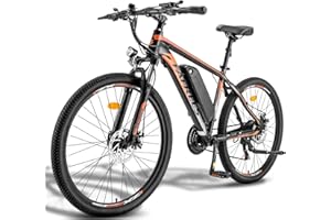 Fafrees 26" Electric Mountain Bike Removable Battery 36V13Ah Electric Bike for Adults Men and Women, 21 Speeds, Range up 100km, with LCD Display, Dual Disc Brakes, Front Fork Suspension