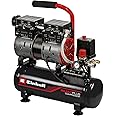 Einhell compressor TE-AC 110/6 Silent Plus (quiet compressor with 550 W, max. 8 bar, oil-/service-free motor, 6 l tank, pressure gauge and quick-release coupling, safety valve)