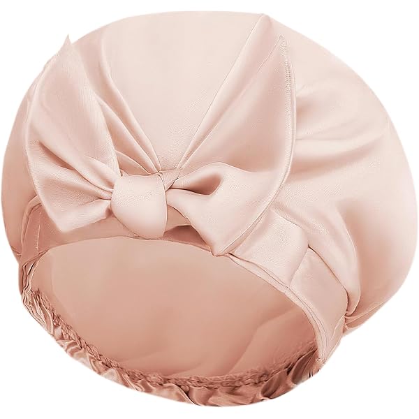2 Satin-Duschhauben Mit Haargummis – Wasserdicht, Elastisch, Für Haar-Schutz