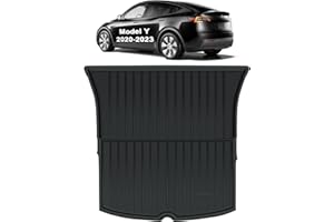 ALLRWL 3D TPE Alfombrillas de Cubeta Maletero para Coche Tesla Model Y 2023 2022 2021 2020, Alfombra Maletero Model Y para Todo Tipo de Clima Borde Alto,Bandeja Maletero Tesla Model Y Accesorios