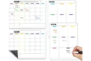 Magnetisk kylbräda, magnetisk kylskåpskalender, veckokalender, raderbar, kylskåp, kontor och kök månadsplanerare, veckoplaner