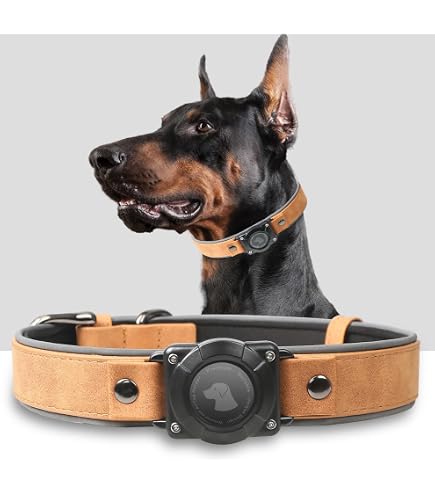Étui AirTag étanche Pour Chien - Support Collier Léger 15g, IPX8 - TPU Résistant - 4